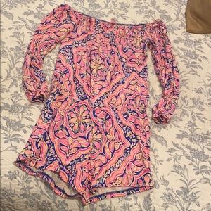 Lilly Pulitzer romper, multi color! Like new!!